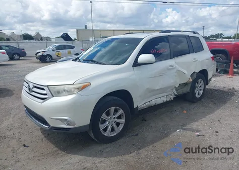 2012 Toyota Highlander Se V6 from USA, damaged, VIN 5TDBK3EH2CS112609